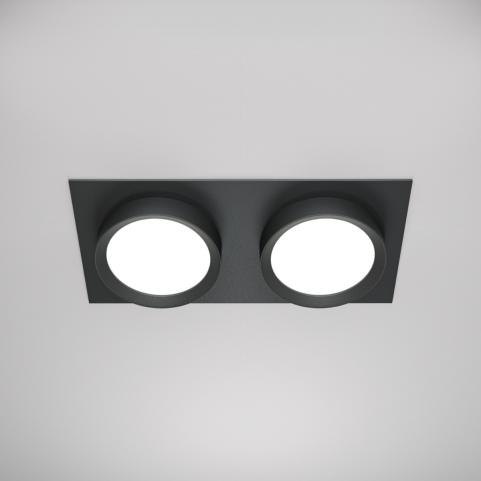 Точечный светильник Maytoni Hoop  DL086-02-GX53-SQ-B
