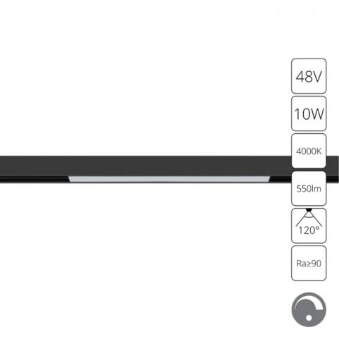 Магнитный трековый светильник Arte Lamp Linea 4000К диммирование A4682PL-1BK
