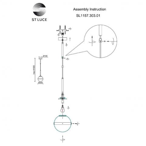 ST Luce Подвесной светильник ST-Luce Arbe SL1157.303.01