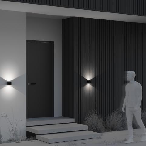 Настенный уличный светильник Maytoni Blow O435WL-L10GF3K