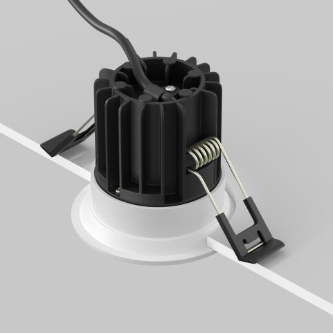 Точечный светильник Maytoni Technical Downlight 4000K Round DL058-7W4K-W