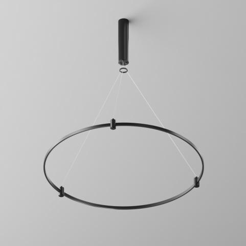 Шинопровод Maytoni Flarity TRX154-R-D800-B, магнитный модульный круглый, черный 800мм 