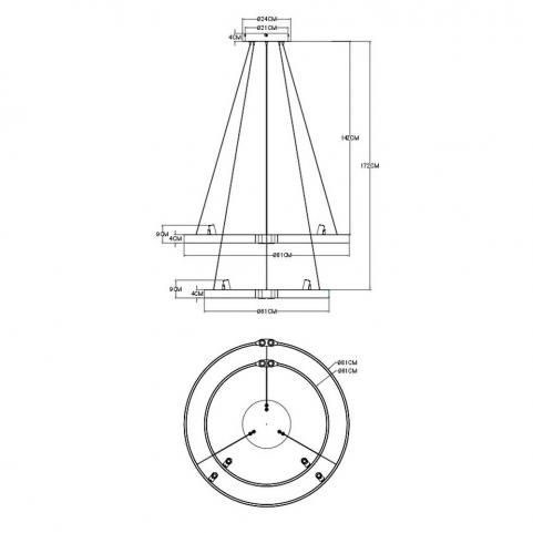 Светильник подвесной Arte Lamp Cesare A1993SP-64BK