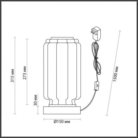 Настольный светильник Odeon Light Jam 5408/10TL