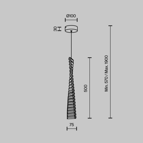 Подвесной светильник Modestyle 4000K MS.88910.1 GD
