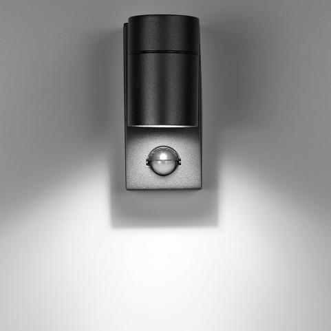 Настенный уличный светильник Arte Lamp Mistero с датчиком движения A3322AL-1BK