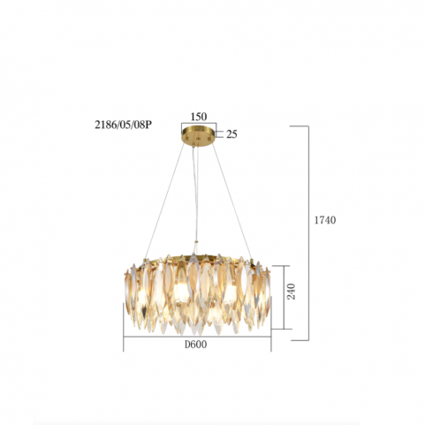 Подвесной светильник Stilfort New Ton 2186/05/08P