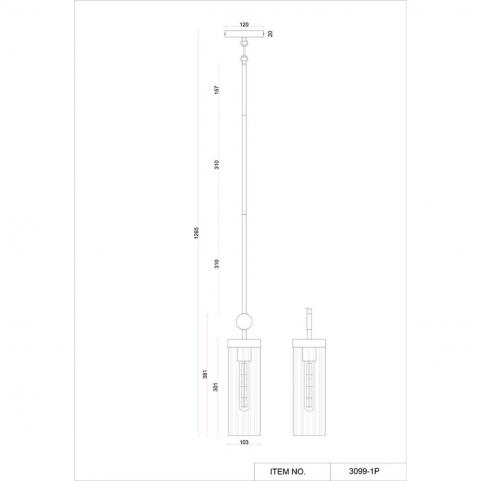 Подвесной светильник Favourite Radiales 3099-1P
