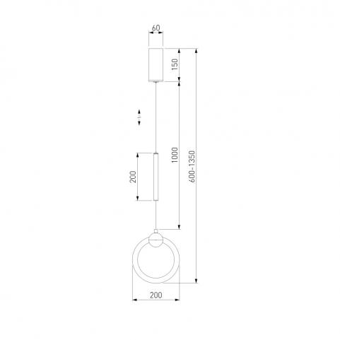 Подвесной светильник Eurosvet Rim 90165/1 золото