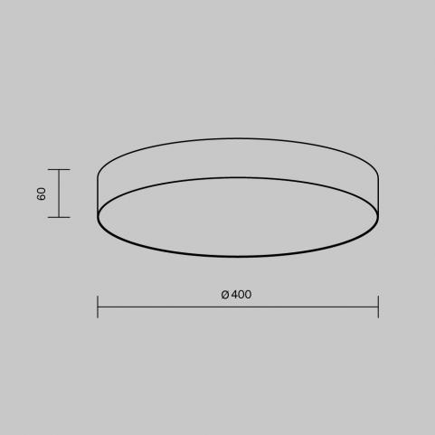 Потолочный светильник Maytoni Technical Ceiling 4000K Zon C032CL-45W4K-RD-W