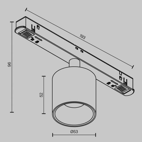 Трековый светильник Maytoni Technical Exility 2700-6000K Dim Smart Alfa S TR132-4-7W-DS-BS