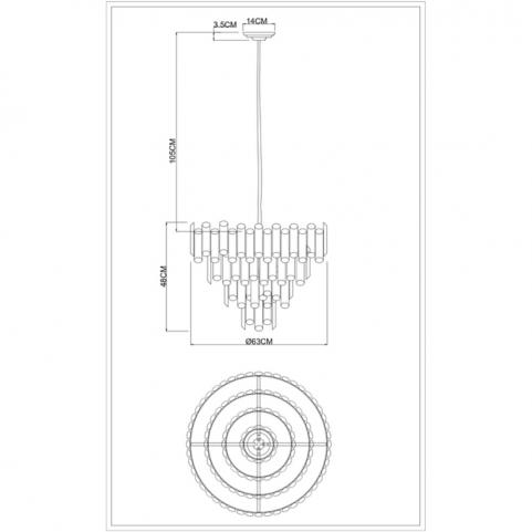Люстра Divinare Rosie 3511/02 LM-8