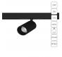 Магнитный трековый светильник Arte Lamp Presto 4000К A6227PL-1BK