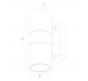 Настенный уличный светильник Arte Lamp Mistero  A3302AL-2BK