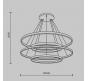 Подвесной светильник Maytoni Rim MOD058PL-L174BSK