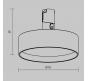 Трековый светильник Maytoni Technical 3000К  Zon TR204-1-12W3K-B