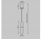 Подвесной светильник Maytoni Technical Mist P101PL-L300-12W3K-B