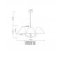 Светильник подвесной Arte Lamp Rondo A4086LM-4AB